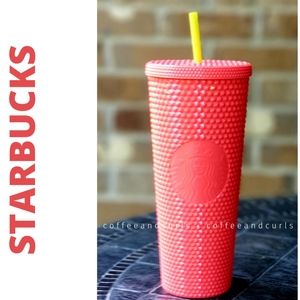 Starbucks "Dragonfruit" Pink Studded Venti Cold Cup NWT